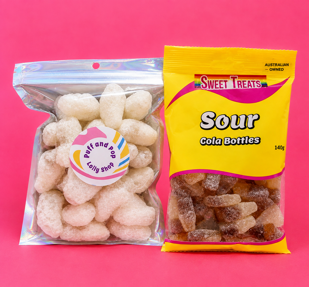 Freeze Dried Sour Cola Bottles