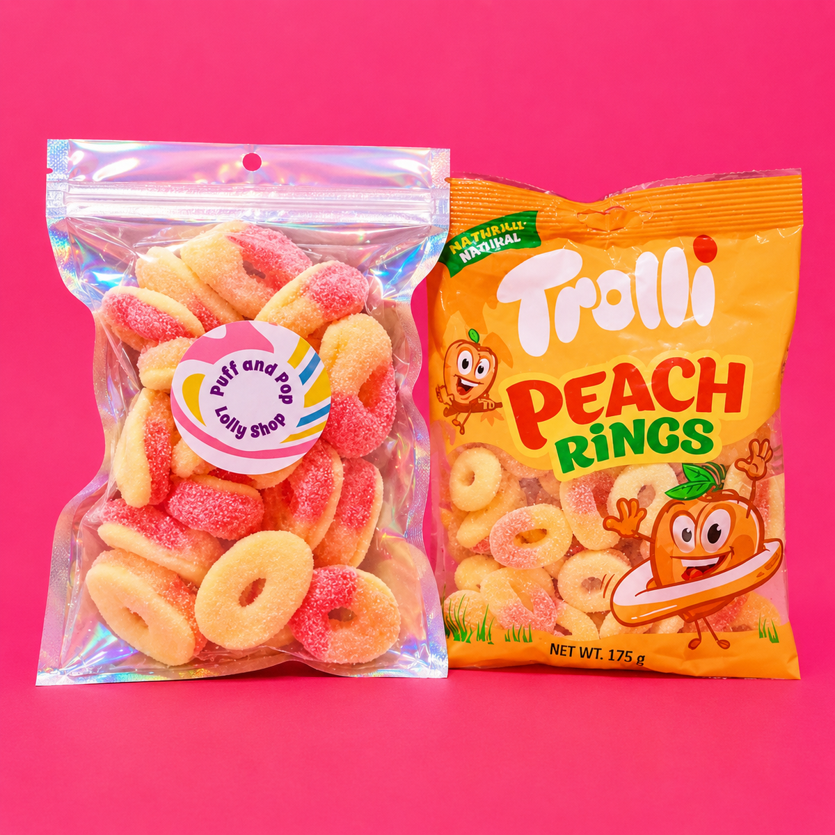 Freeze Dried Trolli Sour Peach Rings