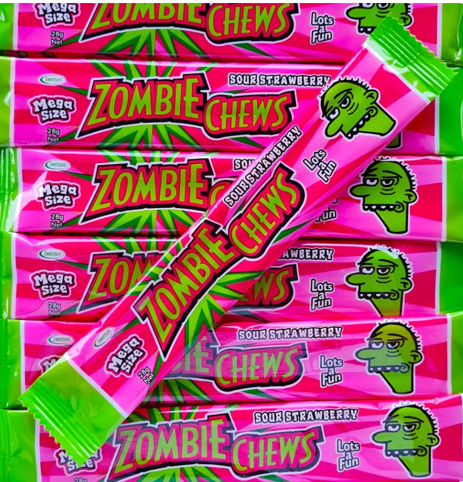 Freeze Dried Zombie Chews Sour Strawberry