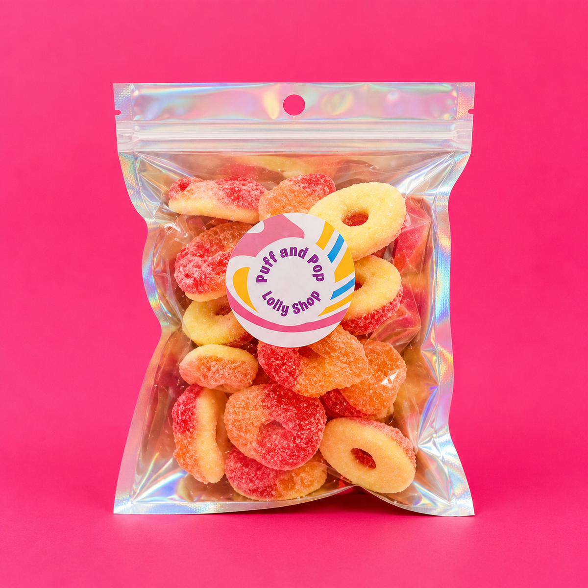 Freeze Dried Trolli Sour Peach Rings