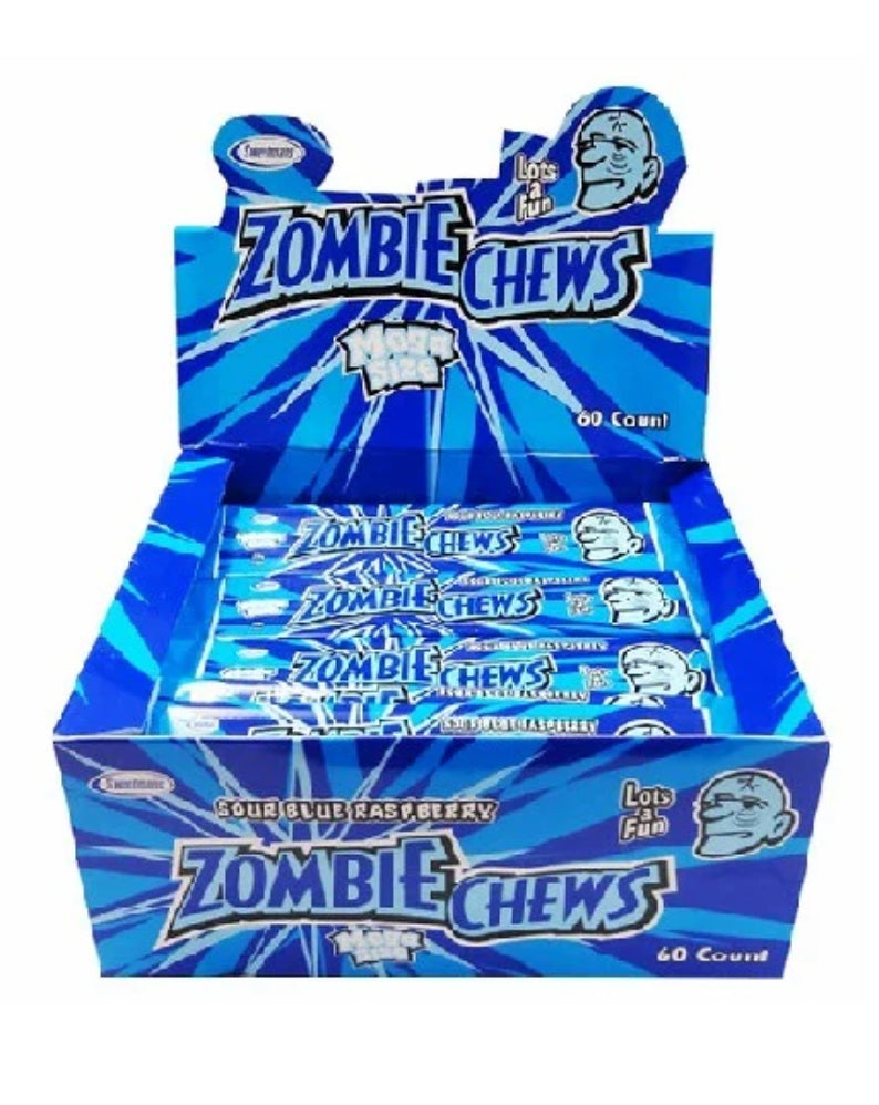 Freeze Dried Zombie Chews Sour Blue Raspberry