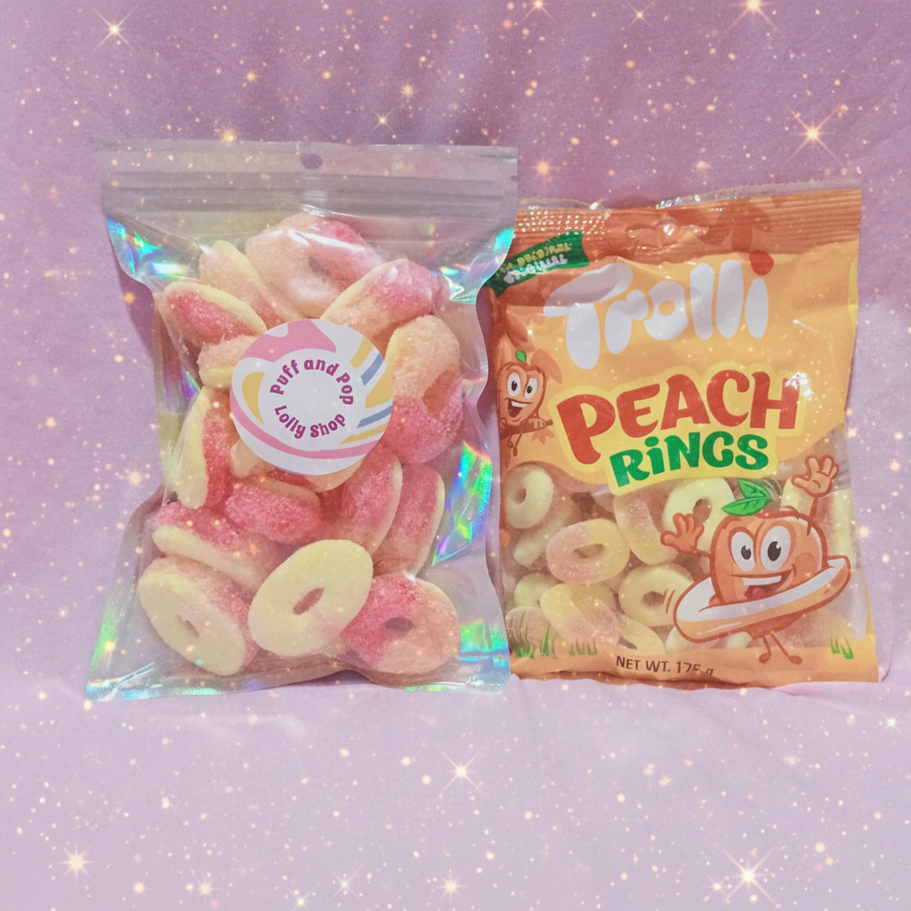 Freeze Dried Trolli Sour Peach Rings