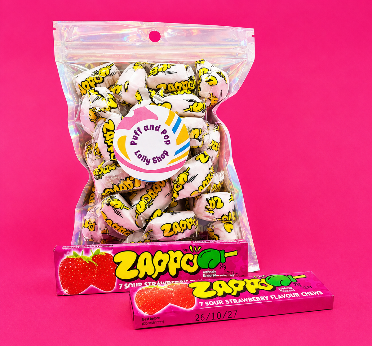 Freeze Dried Zappo Sour Strawberry
