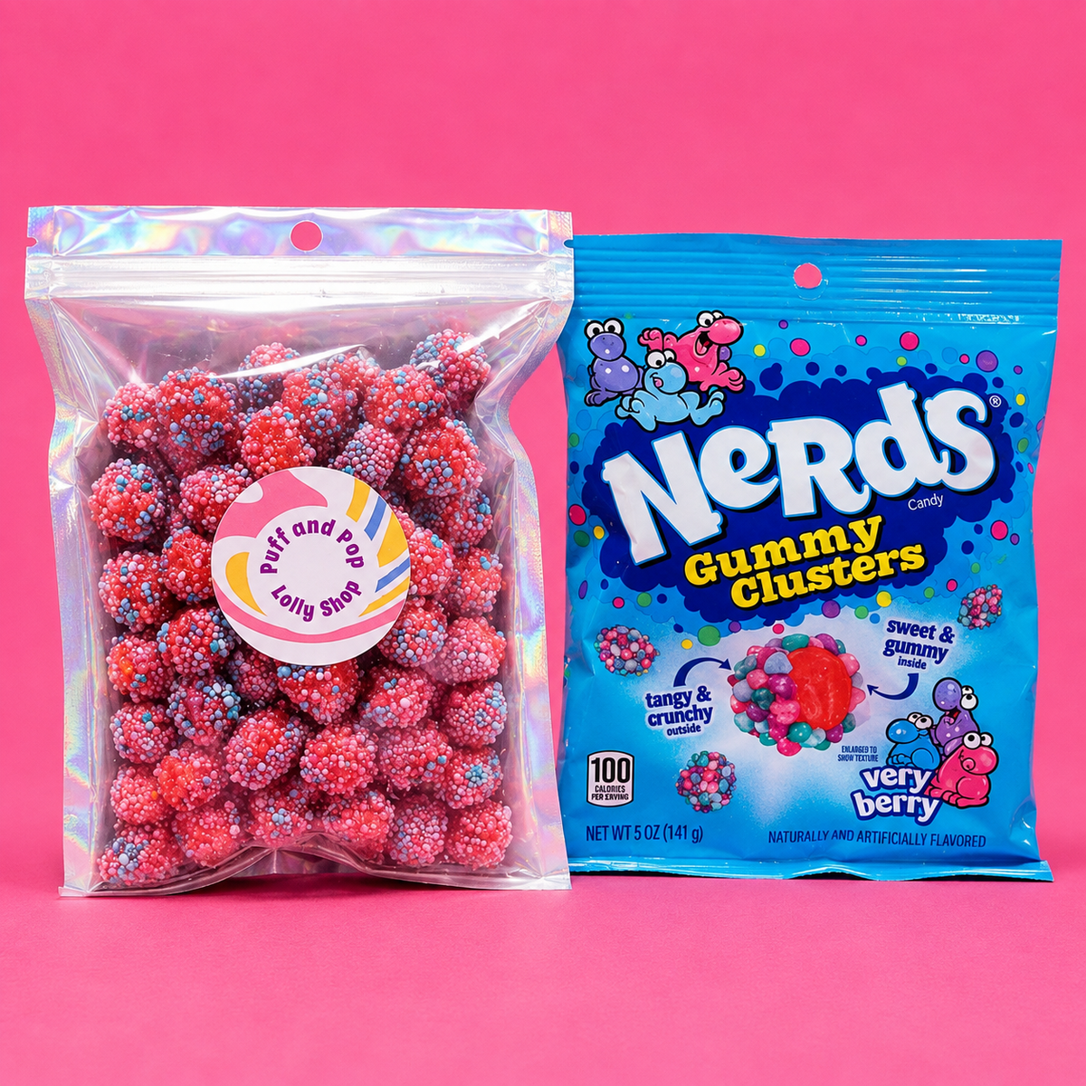 Freeze Dried Nerds Gummy Clusters Very Berry