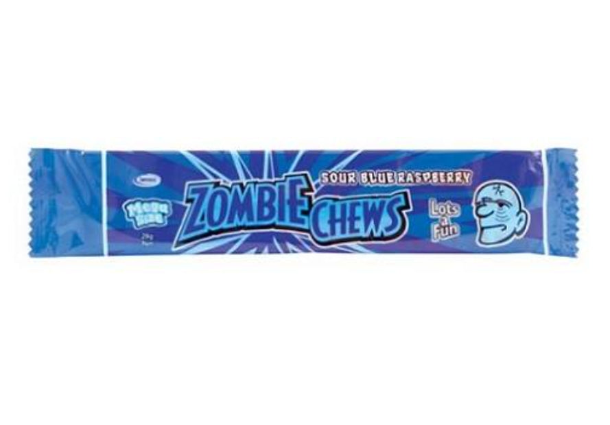 Freeze Dried Zombie Chews Sour Blue Raspberry